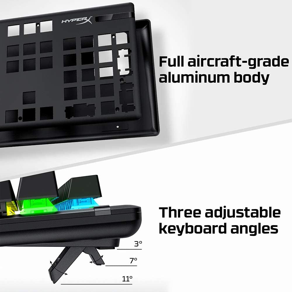 Alloy Origins - Mechanical Gaming Keyboard, Software-Controlled Light & Macro Customization, Compact Form Factor, RGB LED Backlit - Linear Red Switch (Black)