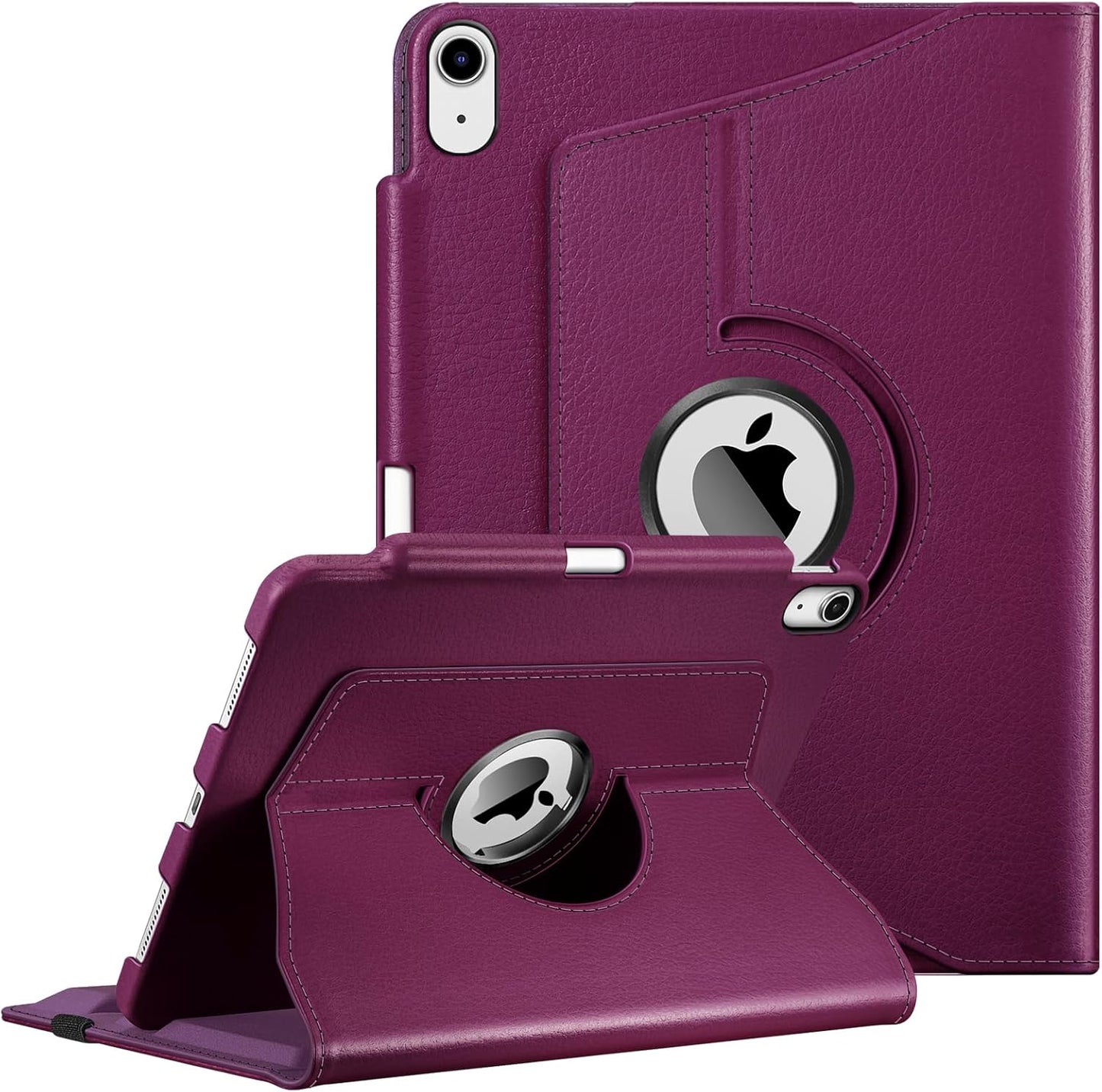 Rotating Case for Ipad Air 11-Inch M3 (2025) / M2 (2024), Ipad Air 5Th (2022) / 4Th Generation (2020) 10.9 Inch - 360 Degree Rotating Protective Stand Cover W/Pencil Holder, Purple