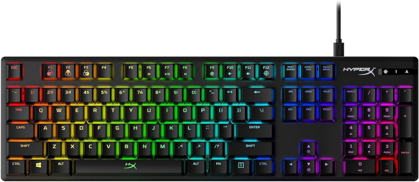 Alloy Origins - Mechanical Gaming Keyboard, Software-Controlled Light & Macro Customization, Compact Form Factor, RGB LED Backlit - Clicky Blue Switch,
