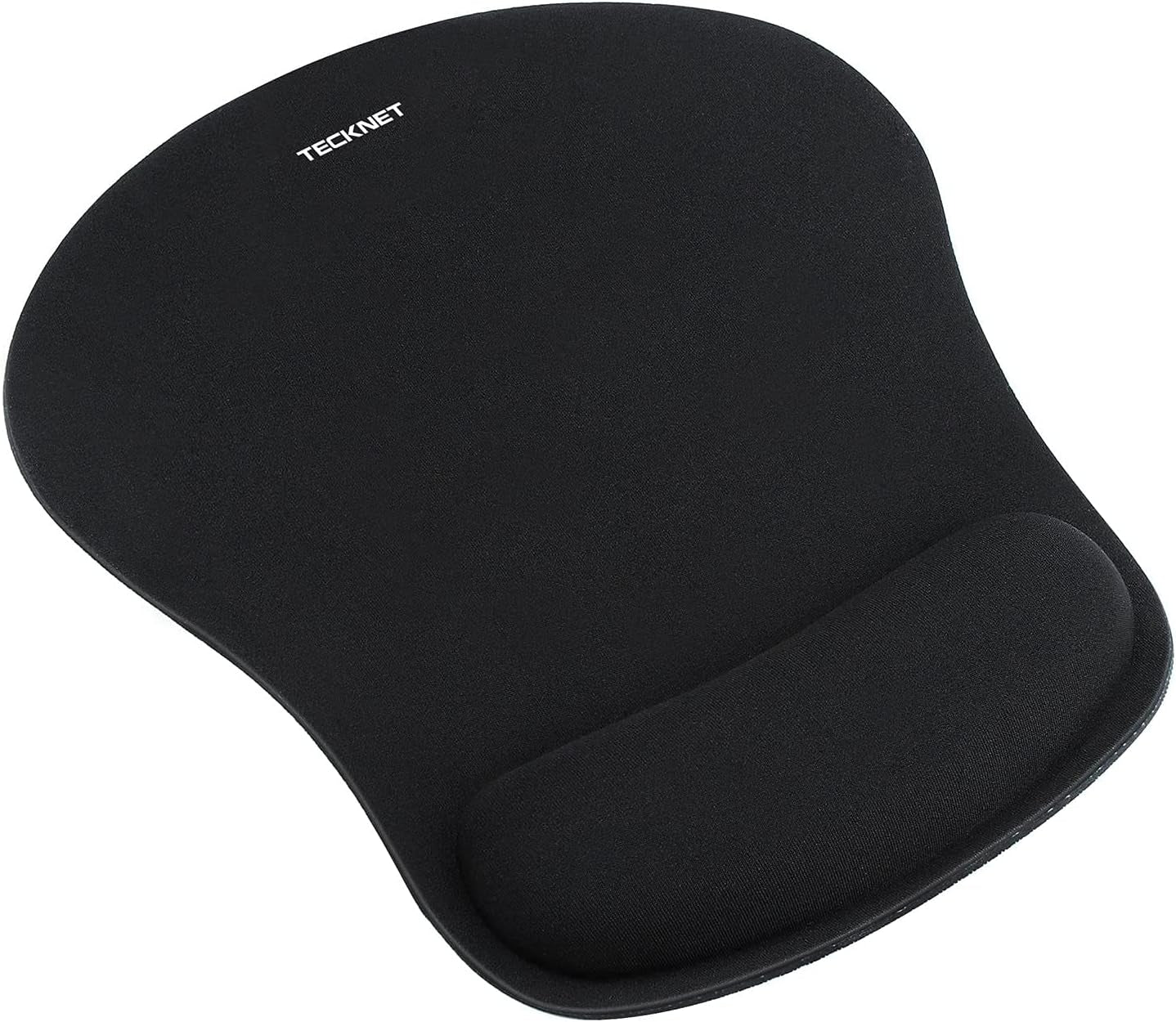 Mouse Pad with Wrist Support, Ergonomic Gaming Mouse Pad Pain Relief, Portable Comfortable Mousepad for Computer, Laptop, Office, Home and Travel, Non-Slip Base, Waterproof Surface, Black