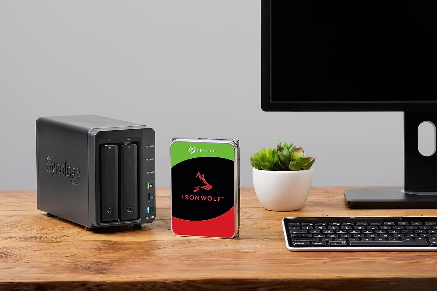 Ironwolf 12TB NAS Internal Hard Drive HDD – CMR 3.5 Inch SATA 6Gb/S 7200 RPM 256MB Cache for RAID Network Attached Storage (ST12000VNZ008/ST12000VN0008)
