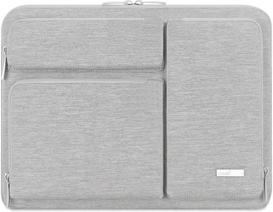 360° Protective Laptop Sleeve Case for 13 Inch New Macbook Air M4 A3240 2025, M3 A3113, M2 A2681, M1 A2337 | 13" Macbook Pro M2/M1 A2338 A2251 | 13" Ipad Air M3 / Ipad Pro M4 Computer Bag, Gray