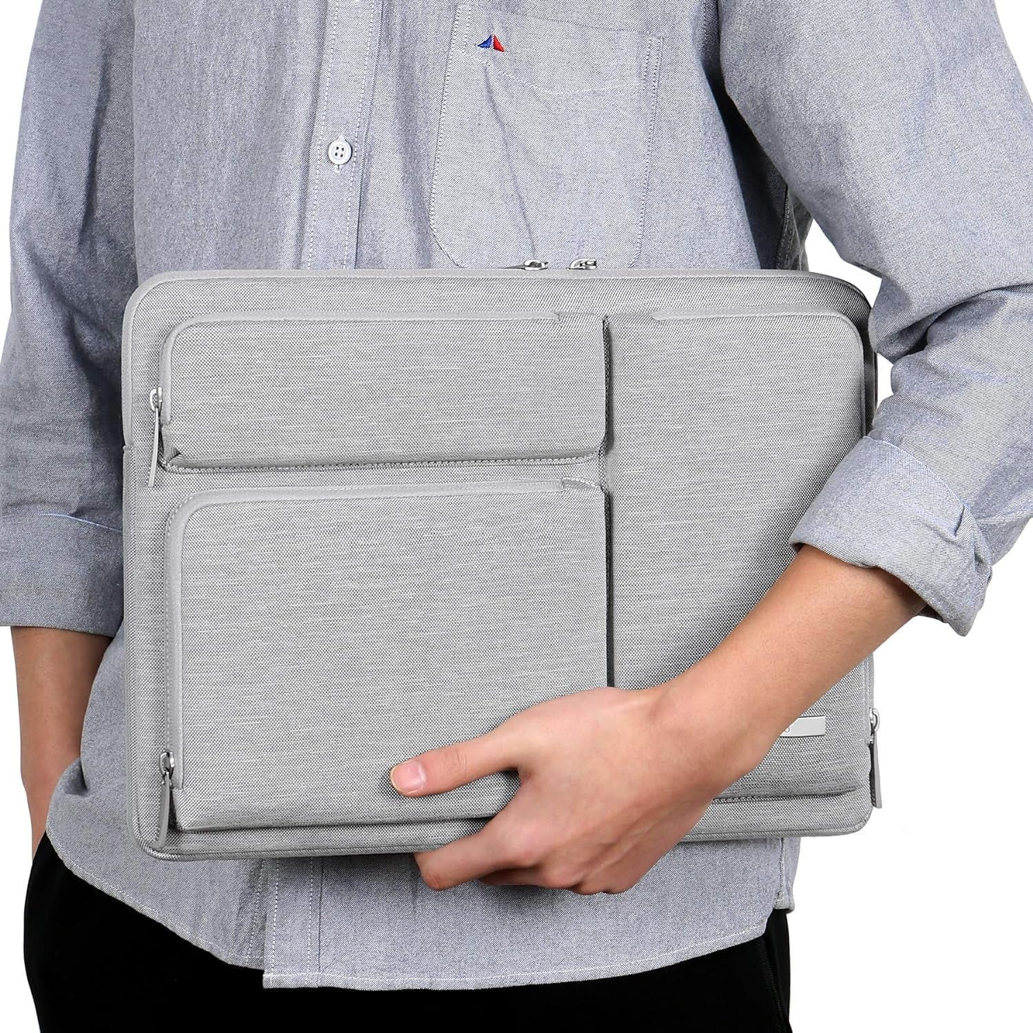 360° Protective Laptop Sleeve Case for 13 Inch New Macbook Air M4 A3240 2025, M3 A3113, M2 A2681, M1 A2337 | 13" Macbook Pro M2/M1 A2338 A2251 | 13" Ipad Air M3 / Ipad Pro M4 Computer Bag, Gray